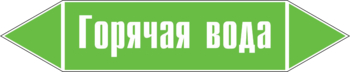 Маркировка трубопровода "горячая вода" (пленка, 252х52 мм) - Маркировка трубопроводов - Маркировки трубопроводов "ВОДА" - Магазин охраны труда ИЗО Стиль