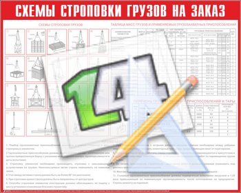 Схема строповки на заказ - Схемы строповки и складирования грузов - Магазин охраны труда ИЗО Стиль